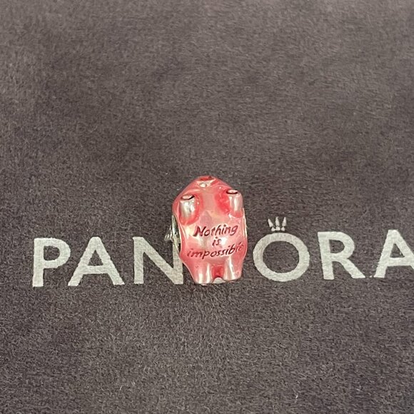 Pandora Flying Unicorn Pig Charm - Picture 2 of 6